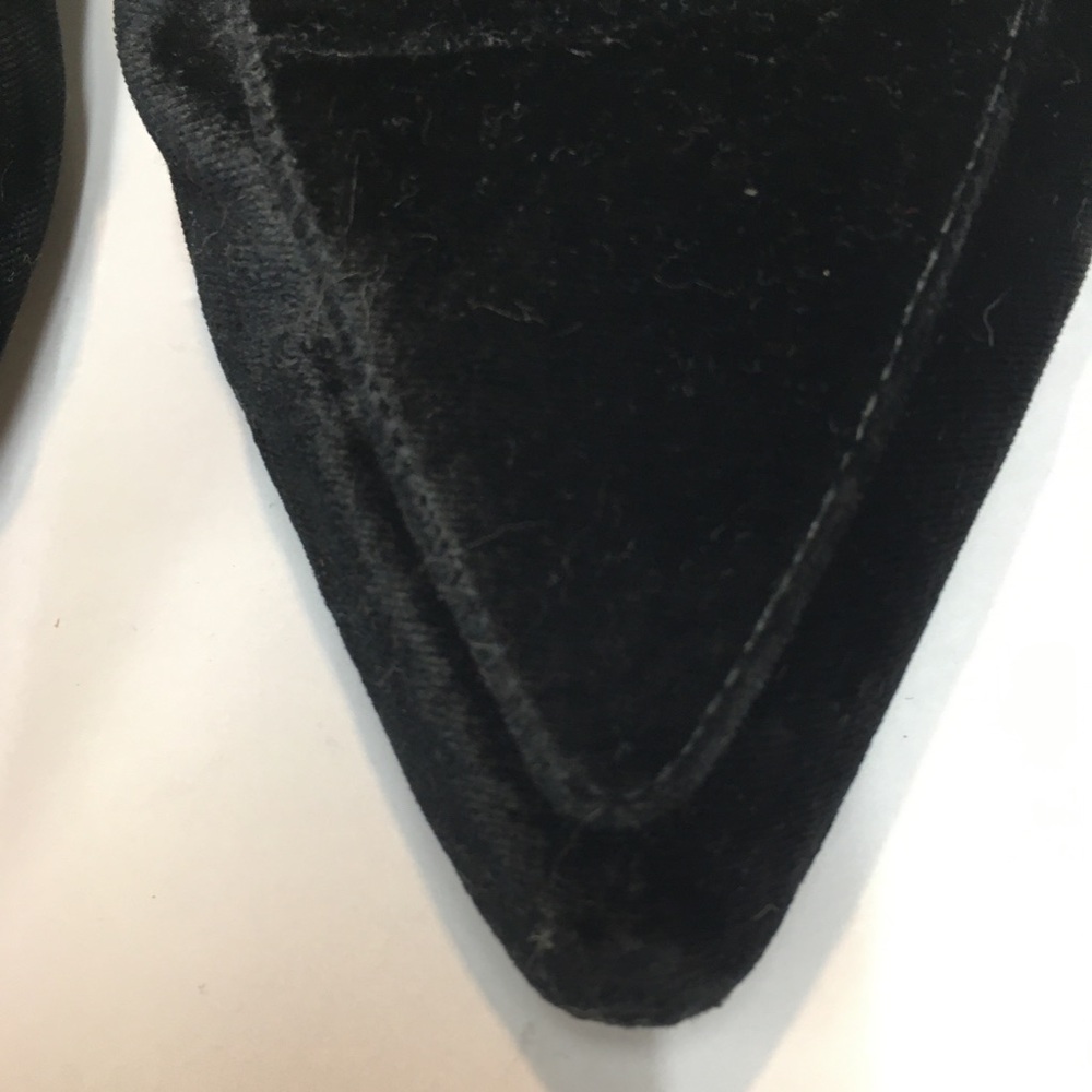Coach Velvet Tointy Toe Slip On Mules 7.5 Black - Picture 3 of 16